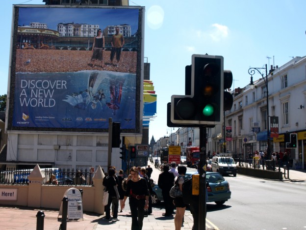 NCsoft advertisement at the Develop conference Brighton